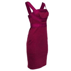 Robert Rodriguez  Sheath Cocktail Midi Dress Sleeveless Pencil Wedding Guest - 6